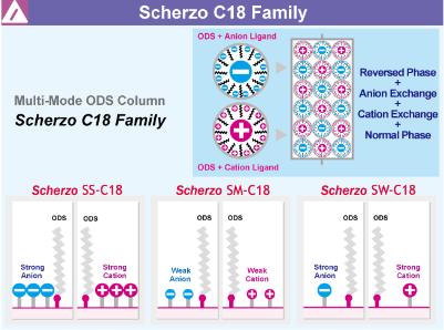 Scherzo SM-C18 / SS-C18 / SW-C18 - 세계 최초의 멀티모드 ODS 컬럼